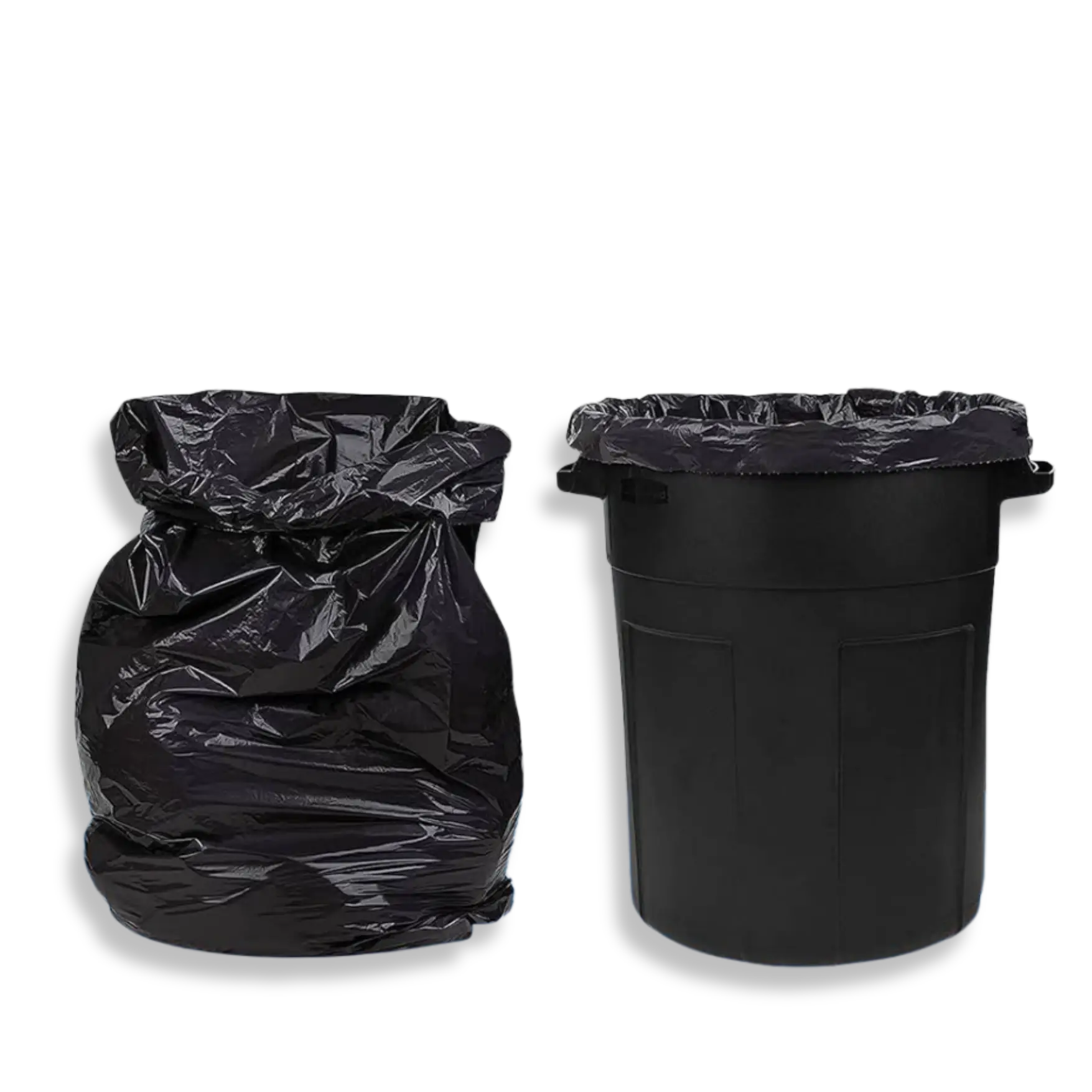 Black Plastic Trash Bags